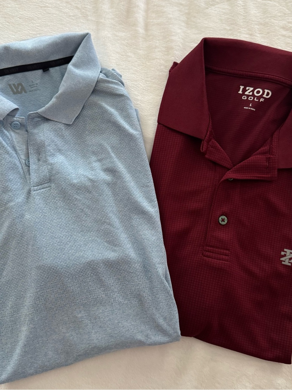VRST /IZOD L Polos with Subtle Texture